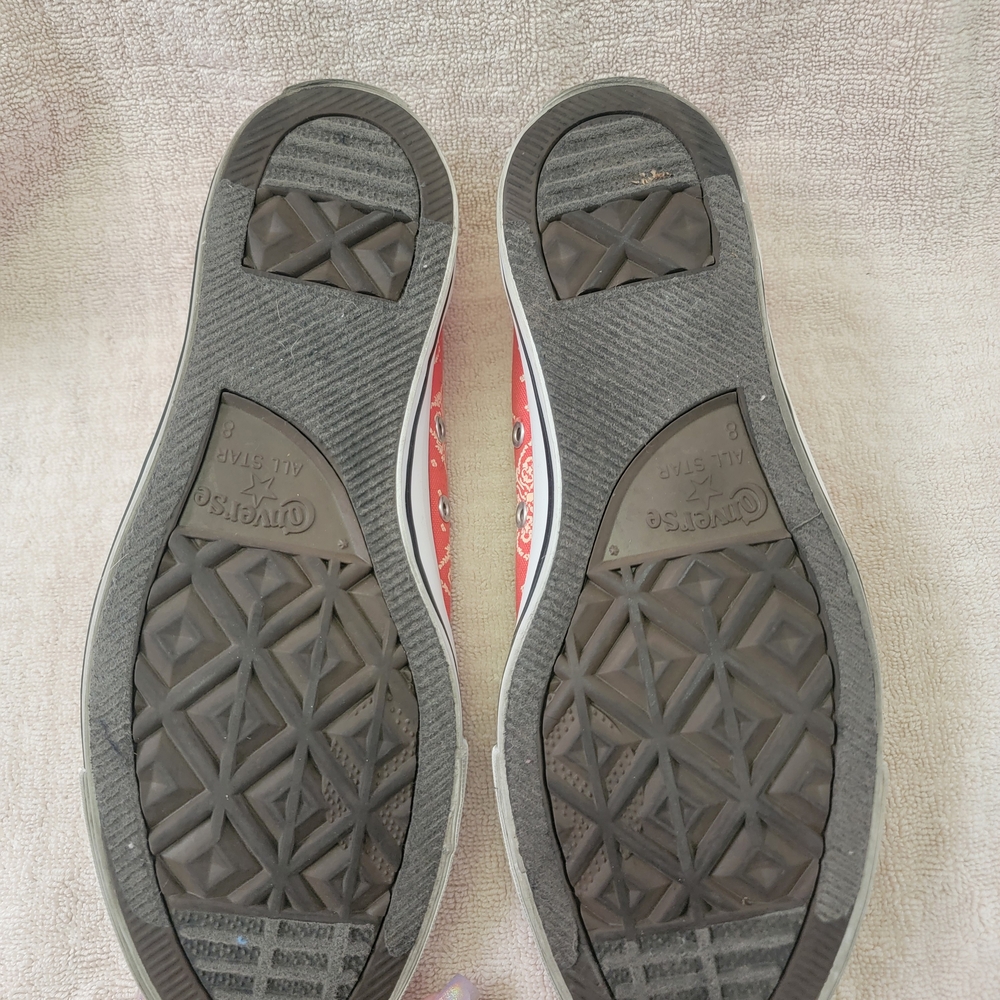 Converse Women's Red Sneakers - Picture 4 of 4